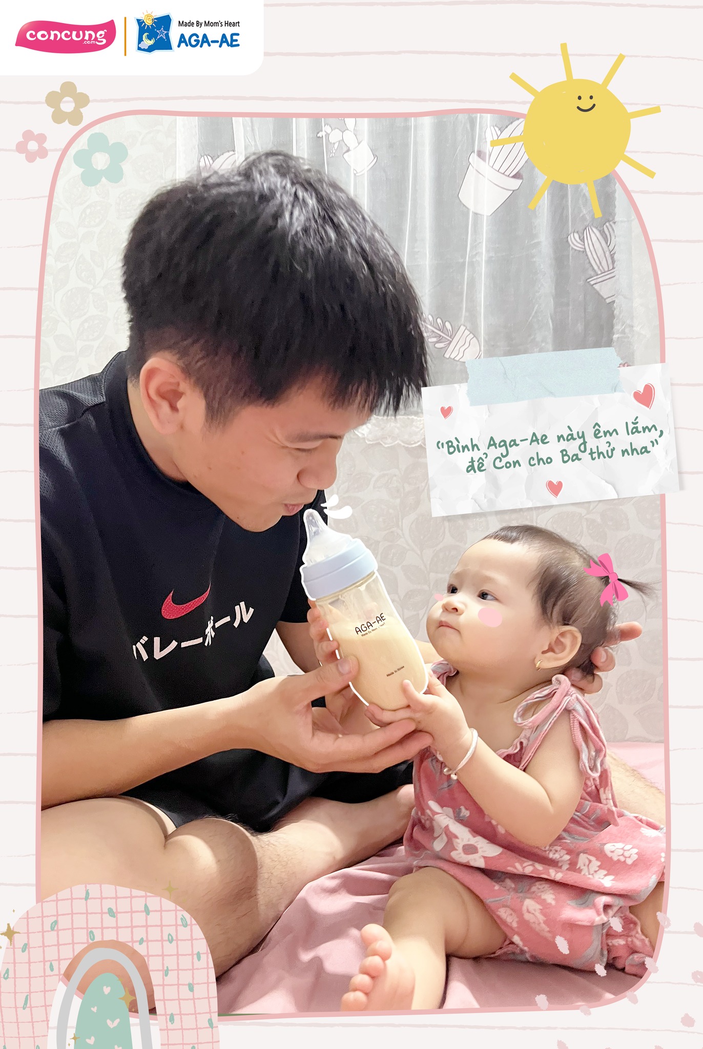 [🆕🇻🇳]  Con Cưng – Mang đến những sản phẩm tốt nhất cho trẻ em Việt Nam 😎❤️️⭐️  “Bình Aga-Ae Hàn Quốc ti ngon số dzáchhhhh” 
 Giá chỉ #295K. Núm ti thì mềm, bình thì đẹp lại có van thông khí công nghệ tiên tiến giúp hạn chế tối đa khí , shares-4✔️ , likes-12K❤️️ , date-2023-06-22 01:04:40🇻🇳🇻🇳🇻🇳📰🆕