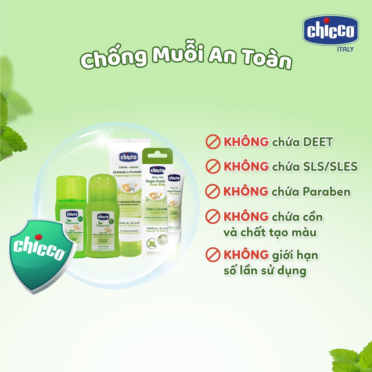 [🆕🇻🇳]  MaiHương Baby – Chuyên đồ cho mẹ và bé sơ sinh 🧑‍🧒❤️️👶⭐️ “Bộ sản phẩm CHỐNG MUỖI CHICCO 0M+ 
 Kem bôi và Chai Xịt chống muỗi Chicco  là sản phẩm giúp chống muỗi DUY NHẤT trên thị trường được sản xuất cải tiến kết , shares-0✔️ , likes-1❤️️ , date-2024-05-11 01:30:26🇻🇳🇻🇳🇻🇳📰🆕