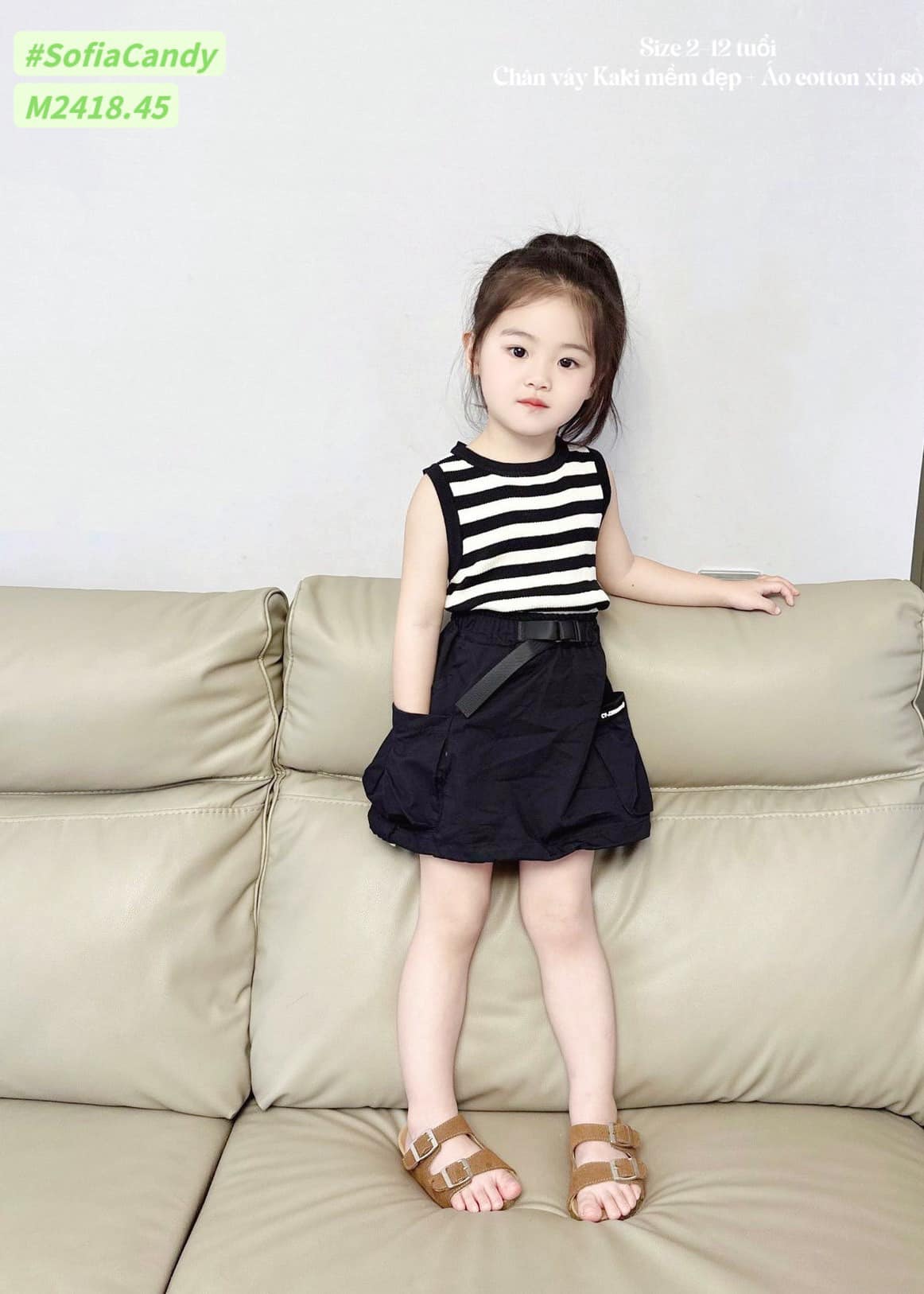 [🆕🇻🇳] 3H SHOP – Nhà sản xuất và phân phối quần áo trẻ em chất lượng cao 😎❤️️⭐️ Sét bộ kẻ đẹp xuất sắc luôn
 Chân váy Kaki mềm xịn sò – có quần bảo hộ bên trong
 Kết hợp hoàn hảo với áo kẻ lên sét đồ sang quá chừng
 Bé thích lắm 
 Đi h , shares-0✔️ , likes-5❤️️ , date-2024-02-17 18:19:45🇻🇳🇻🇳🇻🇳📰🆕