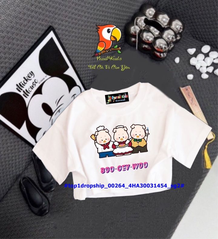 [🆕🇻🇳] Phân Phối – Bán Buôn – Bán Sỉ Vkids 😎❤️️⭐️ – ☘️Buôn_sỉ_SG☘️ Áo bé gái, form croptop, in hình, chất thun cotton, màu đẹp, to …