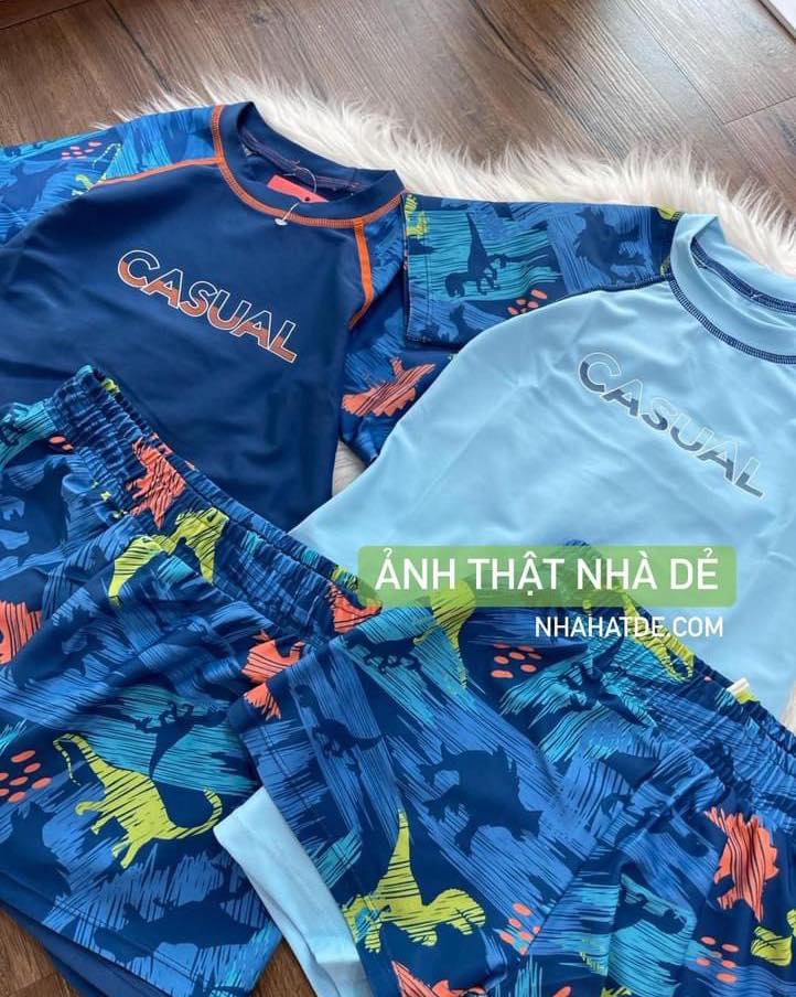 [🆕🇻🇳] Nhà Hạt Dẻ – Thời trang Trẻ em và Gia đình 😎❤️️⭐️ Bộ bơi bé trai Casual khủng long mới về. Hai màu xanh đẹp mát mẻ cả hè nắng nóng luôn ah.
 Chất đẹp, co giãn siêu thoải mái. Size 100-110-120-130-140-150 H , shares-0✔️ , likes-0❤️️ , date-2024-04-28 03:57:16🇻🇳🇻🇳🇻🇳📰🆕