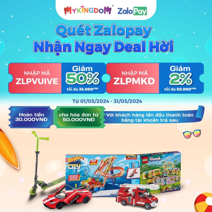 [🧸️🇻🇳] Mykingdom – Đồ Chơi Chính Hãng – An Toàn Cho Bé – Giá Tốt Cho Mẹ 🛴Top1Toys 🧸️ – 💓QUÉT ZALOPAY TƯNG BƯNG ƯU ĐÃI CHILDREN’S DAY💓



Mùa Children’s Day sắp đến g …