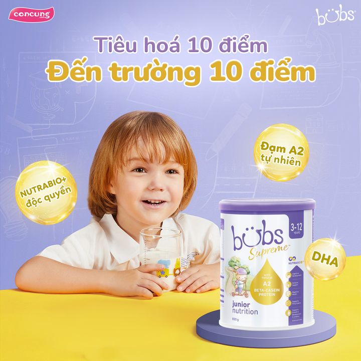 [👶🇻🇳] Con Cưng – Mang đến những sản phẩm tốt nhất cho trẻ em Việt Nam 😎❤️️⭐️ – TIÊU HÓA 10 ĐIỂM – ĐẾN TRƯỜNG 10 ĐIỂM

🌟 Sữa Bubs Supreme bổ sung đạm quý  …