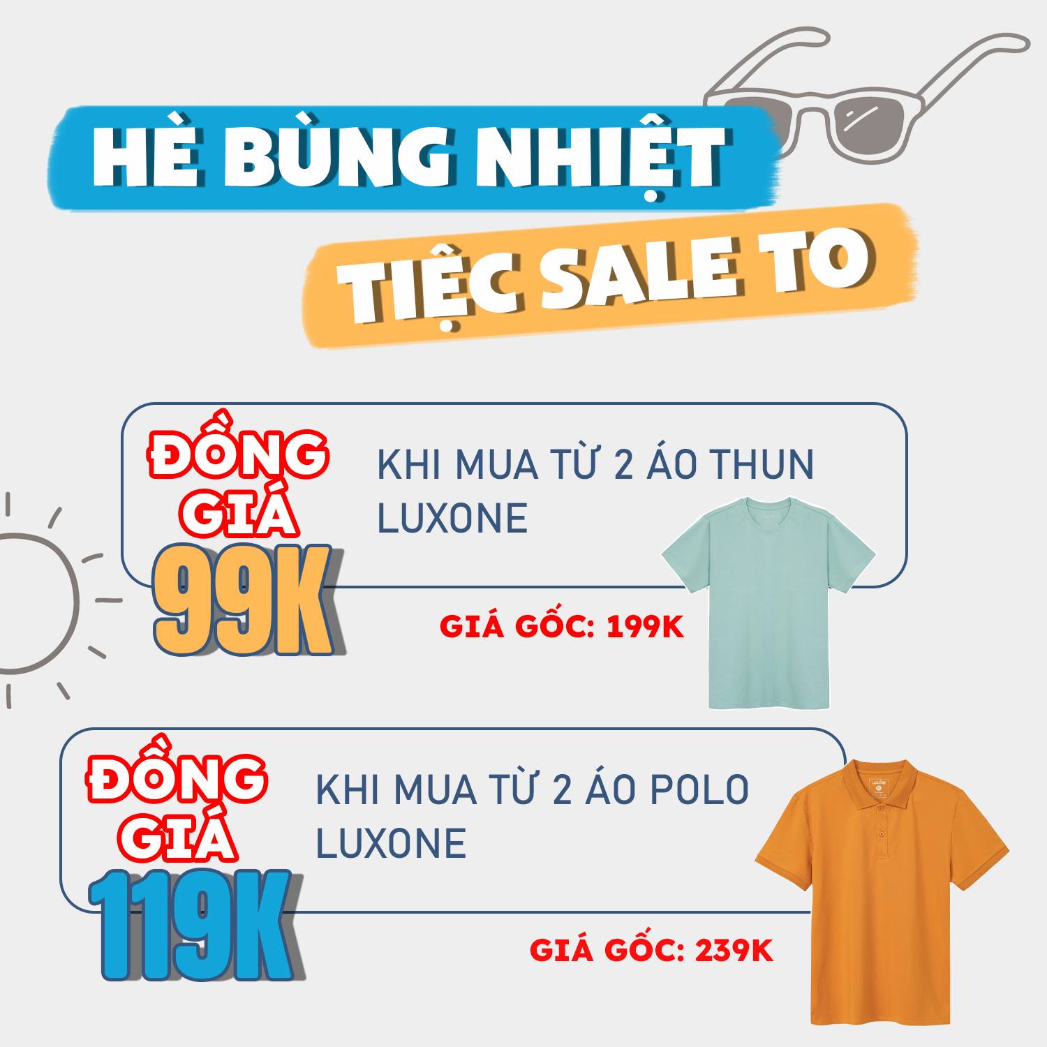 [🆕🇻🇳] Luxry Sai Gon thuộc thương hiệu Luxry Chuyên cung cấp đồ trẻ sơ sinh 🧑‍🧒❤️️👶⭐️ HÈ BÙNG NHIỆT – TIỆC SALE TO
Sale đồng giá đồ cho ba mẹ
ÁO THUN CHỈ TỪ #99K/ÁO KHI MUA 2 ÁO
ÁO POLO CHỈ TỪ #119K/ÁO KHI MUA 2 ÁO
In.box ngay để nhận thêm n , shares-1✔️ , likes-5❤️️ , date-2024-05-28 07:41:46🇻🇳🇻🇳🇻🇳📰🆕