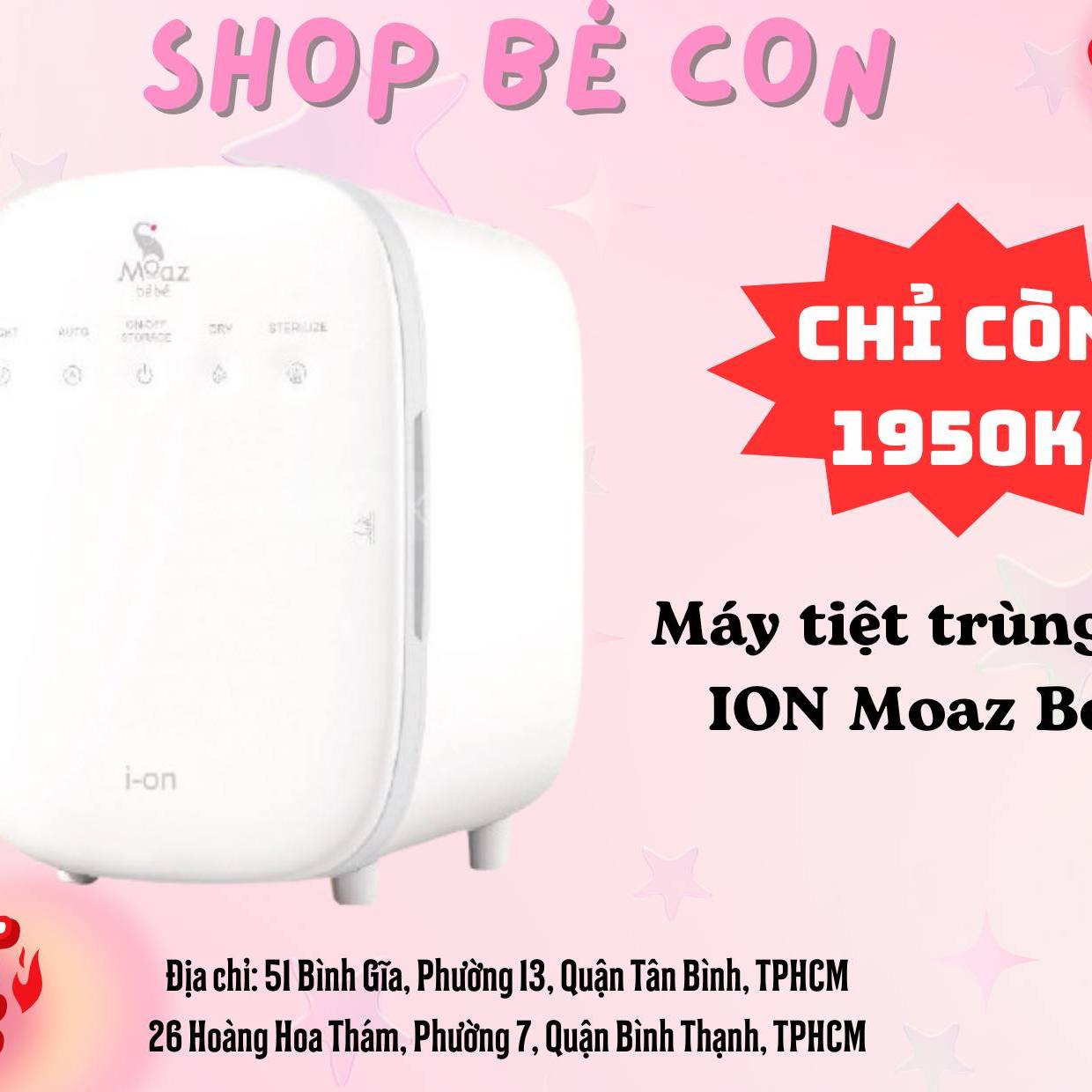 [🆕🇻🇳]  Shop Bé Con – Trọn Gói Đồ Sơ Sinh 🧑‍🧒❤️️👶⭐️ Máy tiệt trùng UVC ION Moaz 072 tích hợp đa tính năng đặc biệt áp dụng công nghệ tiệt trùng i- on hoàn toàn mới giúp diệt sạch vi khuẩn, nấm mốc và các tác , shares-0✔️ , likes-5❤️️ , date-2024-06-30 02:45:08🇻🇳🇻🇳🇻🇳📰🆕