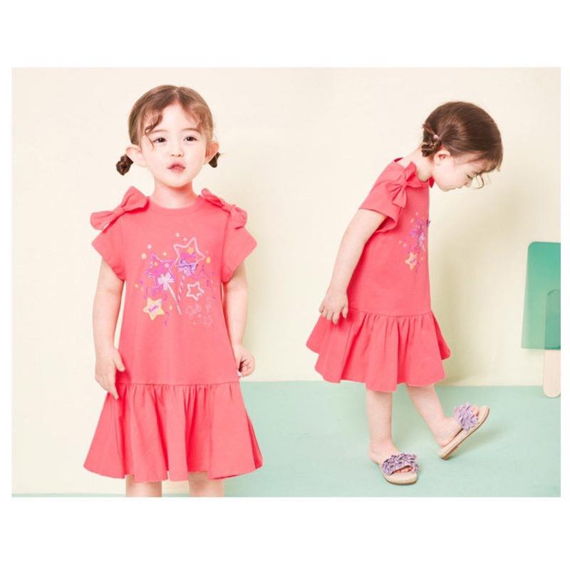 [🆕🇻🇳] Emikids – thời trang trẻ em xuất xịn – Sỉ lẻ thời trang trẻ em 🧑‍🧒❤️️👶⭐️ Sale 165k->100k
 Váy Jelispoon xuất Hàn
 Chất liệu cotton mềm mát
 Kiểu dáng suông đuôi cá vai đính nơ cực xinh.
 Size 140(28-33kg), 150(34-40kg)
 , shares-0✔️ , likes-0❤️️ , date-2024-07-04 04:38:33🇻🇳🇻🇳🇻🇳📰🆕