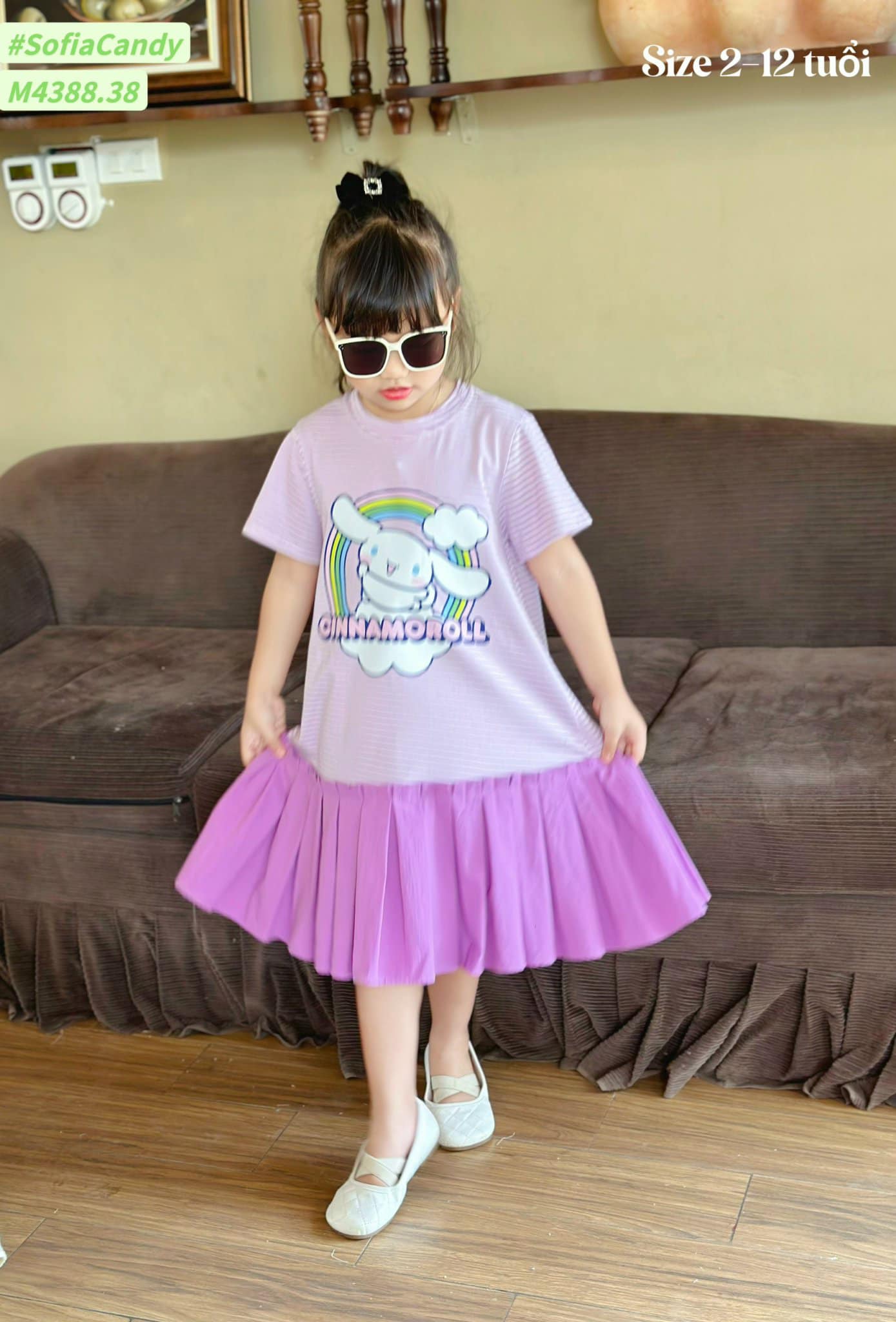 [🆕🇻🇳] Mermaid Kids  (Nàng tiên cá nhỏ)- Thời trang cao cấp cho bé 🧑‍🧒❤️️👶⭐️ M4388-3  Hàng mới Cinnamoroll tím mộng mơ
Màu của mùa hè ngọt ngào đây mom ơi – mát mẻ vô cùng
Xịn sò hết mức – chất liệu vô cùng đẹp – mềm êm mát
Váy thun , shares-0✔️ , likes-1❤️️ , date-2024-07-09 15:30:28🇻🇳🇻🇳🇻🇳📰🆕