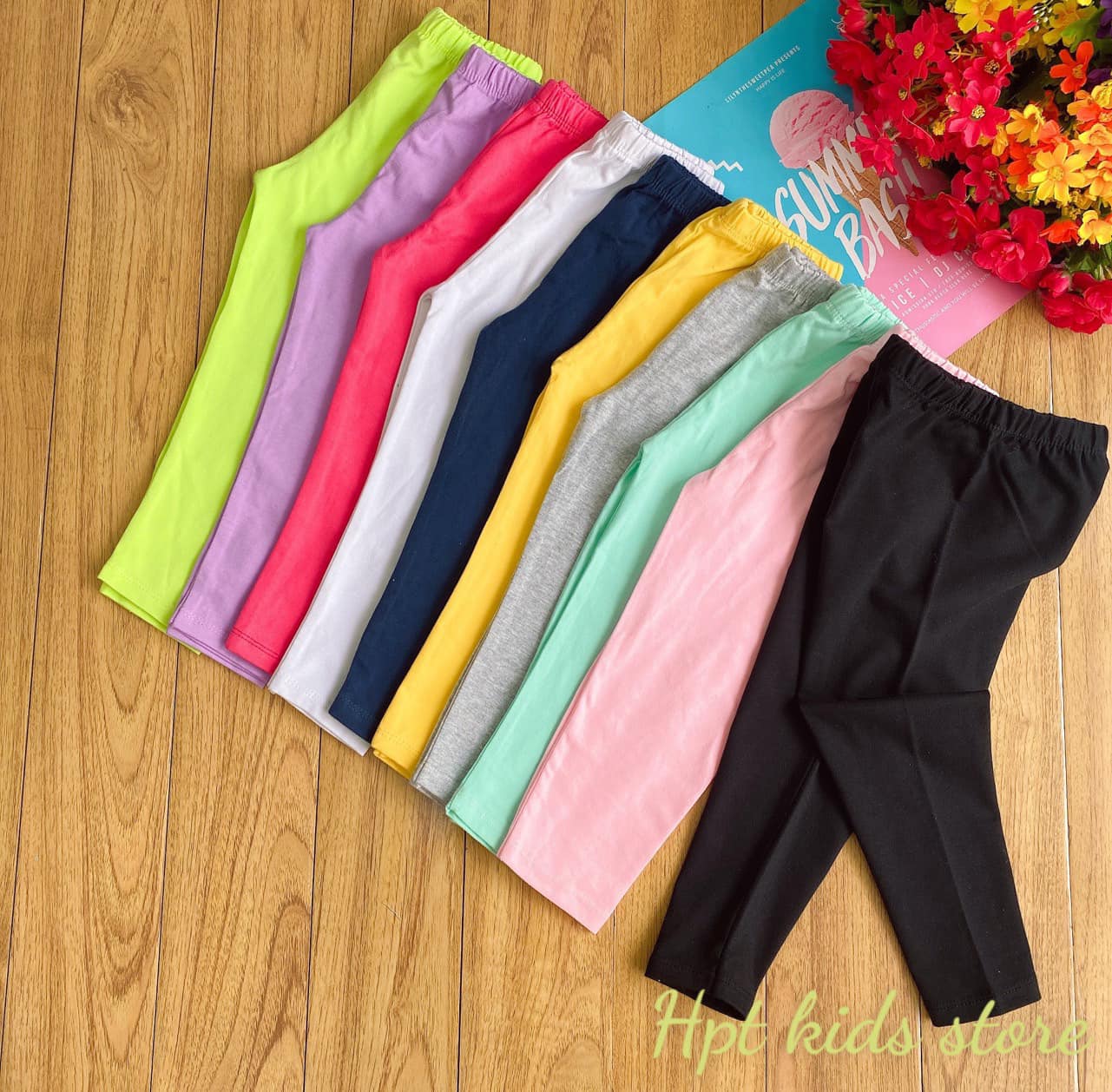 [🆕🇻🇳]  HPT KIDS STORE – Quần Áo trẻ em tận xưởng..Chuyên Sỉ lẽ Số lượng 😎❤️️⭐️  Áo bé gái thun cotton 100% cho bé phối với quần legging đùi, dài hoặc lửng từ 10-40kg
 Bùng nổ với bảng màu legging chuẩn không cần chỉnh 
 Legging dài ch , shares-87✔️ , likes-1.507❤️️ , date-2023-06-07 01:07:58🇻🇳🇻🇳🇻🇳📰🆕