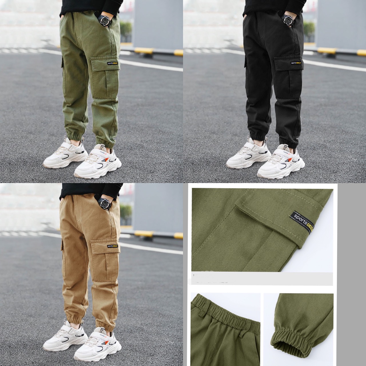 [🆕🇻🇳] Thời trang cao cấp size Đại cho bé 🧑‍🧒❤️️👶⭐️ THANH LÝ quần kaki túi hộp cao cấp 265k GIẢM CÒN #129k
 =>Size :110-160 tương đương: 18-50kg ( 3 màu: Rêu, Đen, Vàng)
 => MIỄN SHIP NGAY Khi mua 2 Qu , shares-8✔️ , likes-119❤️️ , date-2023-10-12 23:17:09🇻🇳🇻🇳🇻🇳📰🆕