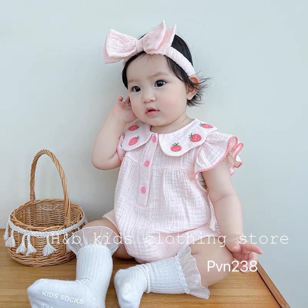[🆕🇻🇳] Tommy baby – Quần áo sơ sinh & trẻ em 🧑‍🧒❤️️👶⭐️ #109k/b body cổ bèo thêu dâu tay cánh tiên bao đẹp 
 Sz 4-11kg ạ
 Mom ưng màu nào nhắn shop nha
 , shares-0✔️ , likes-44❤️️ , date-2024-05-21 16:32:25🇻🇳🇻🇳🇻🇳📰🆕
