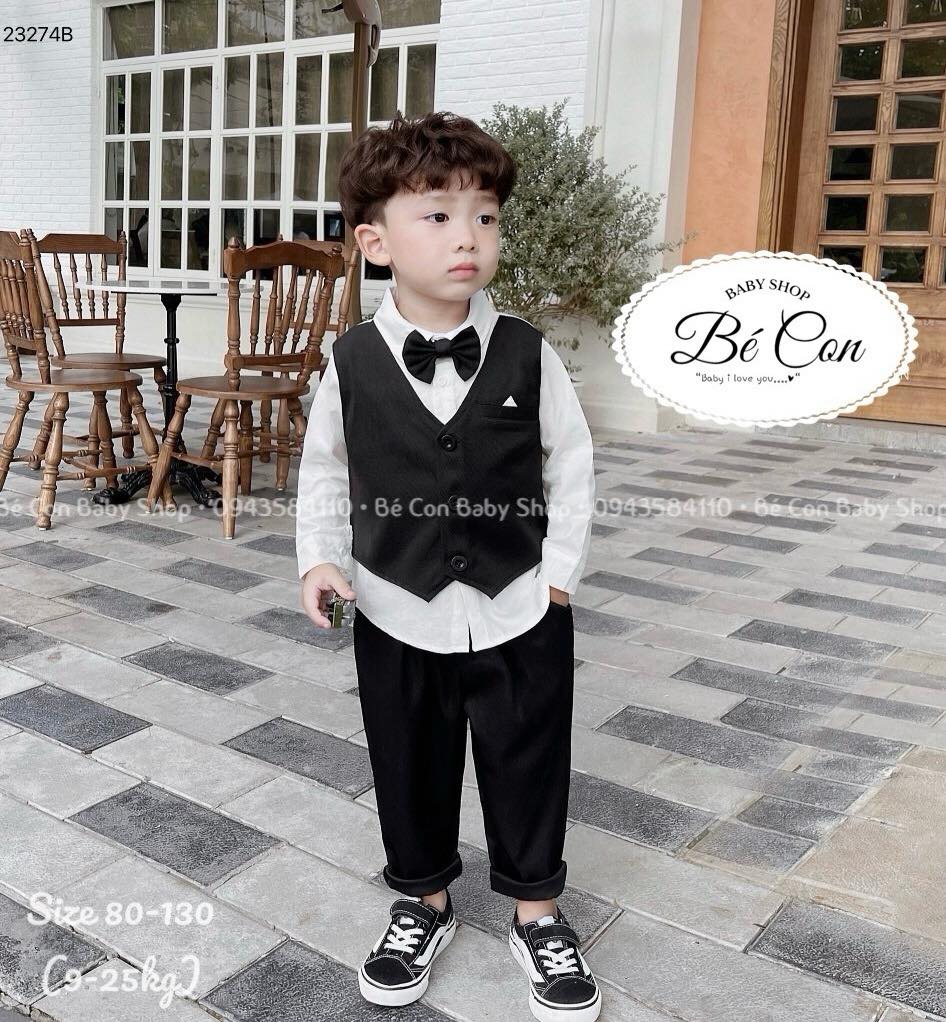 [🆕🇻🇳] BÉ CON Baby Shop – Thời trang trẻ em Sóc Trăng 🧑‍🧒❤️️👶⭐️ Set công tử áo gile nơ cho bé, em restock về thêm rồi các mom ơi
Bé diện thôi nôi, đi tiệc soái ca lắm, mẫu hot luôn nhanh hết size ạ

HÀNG SẲN SHOP – Mời  , shares-1✔️ , likes-0❤️️ , date-2024-07-10 15:31:59🇻🇳🇻🇳🇻🇳📰🆕
