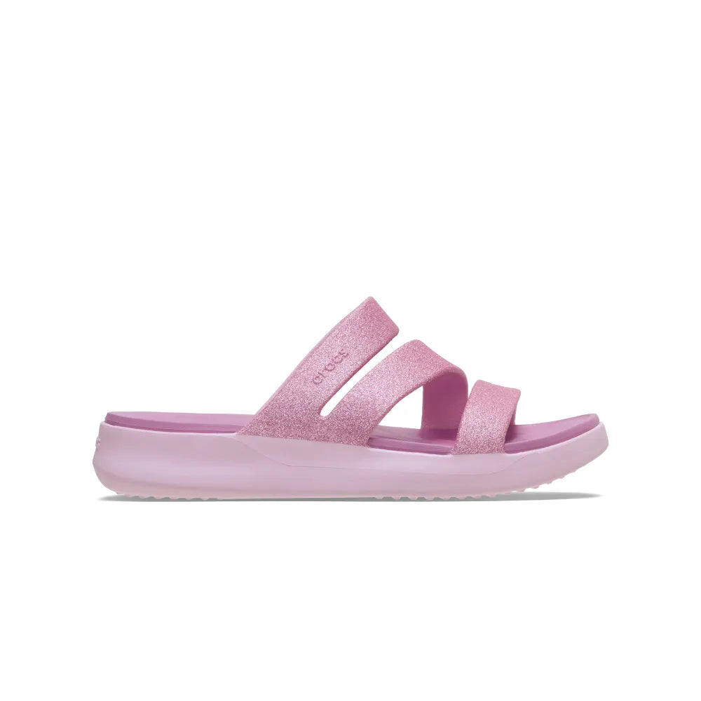 [🛒🇻🇳]Dép Xăng Đan Nữ Crocs Getaway Glitter - Pink Milk - CROCS , SKU - 210446-6ZW - crocs.com.vn 🇻🇳🛒Top1Shop🛒 🇻🇳Top1Vietnam🇻🇳 🛍🛒🇻🇳