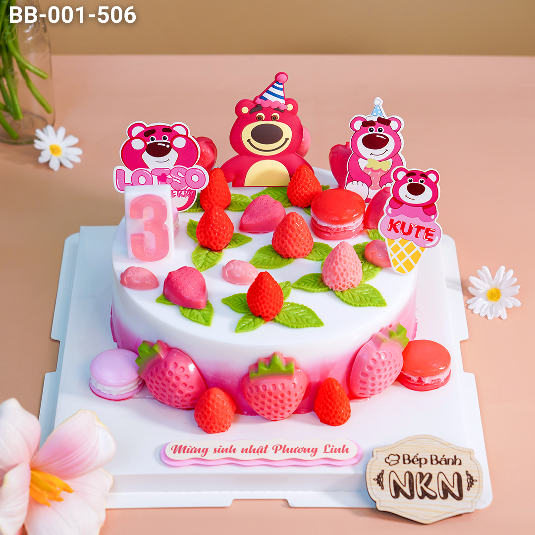 [🛒🇻🇳]Bánh Sinh Nhật Gấu Dâu Lotso (BB-001-506) - Khác , SKU - - bepbanhnkn.com 🇻🇳🛒Top1Shop🛒 🇻🇳Top1Vietnam🇻🇳 🛍🛒🇻🇳