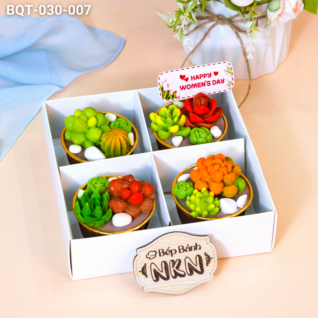[🛒🇻🇳]Hộp Quà 4 Cupcake Sen Đá (BQT-030-007) - Khác , SKU - - bepbanhnkn.com 🇻🇳🛒Top1Shop🛒 🇻🇳Top1Vietnam🇻🇳 🛍🛒🇻🇳