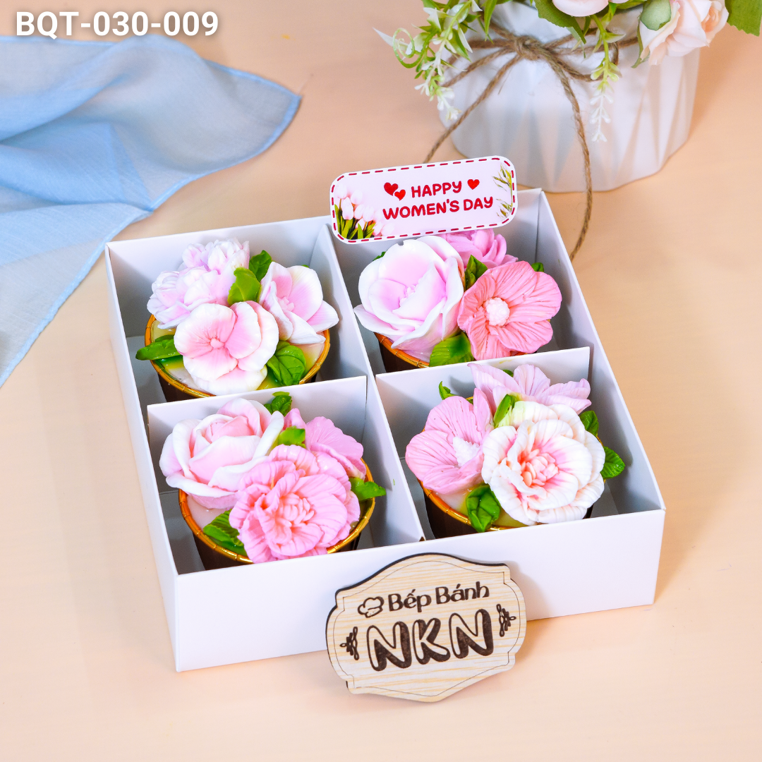 [🛒🇻🇳]Hộp Quà 4 Cupcake Hoa Hồng (BQT-030-009) - Khác , SKU - - bepbanhnkn.com 🇻🇳🛒Top1Shop🛒 🇻🇳Top1Vietnam🇻🇳 🛍🛒🇻🇳