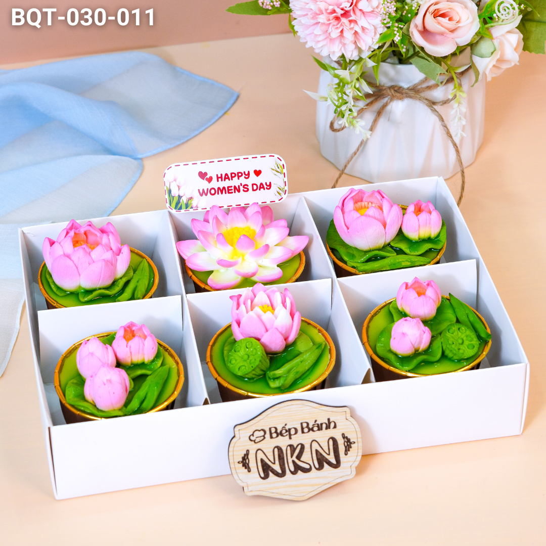 [🛒🇻🇳]Hộp Quà 6 Cupcake Hoa Sen (BQT-030-011) - Khác , SKU - - bepbanhnkn.com 🇻🇳🛒Top1Shop🛒 🇻🇳Top1Vietnam🇻🇳 🛍🛒🇻🇳