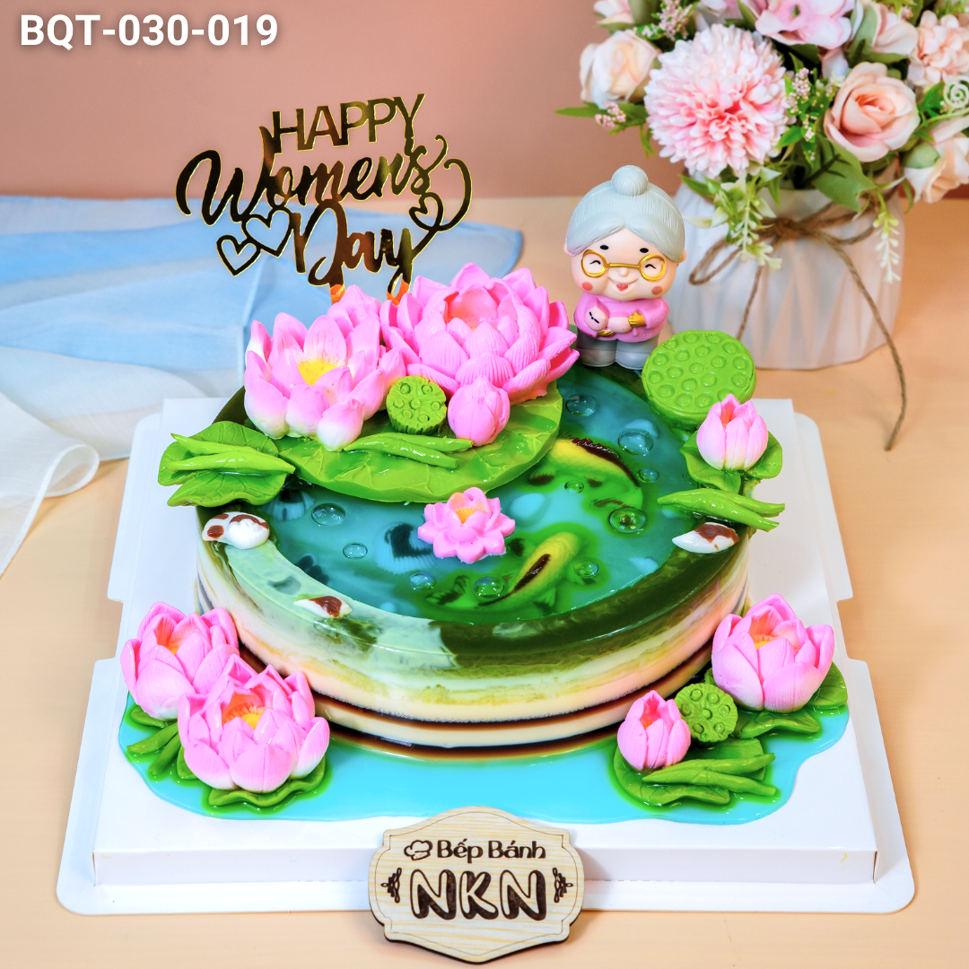 [🛒🇻🇳]Bánh Quà Tặng 8/3 Hồ Sen Cá Lội (BQT-030-019) - Khác , SKU - - bepbanhnkn.com 🇻🇳🛒Top1Shop🛒 🇻🇳Top1Vietnam🇻🇳 🛍🛒🇻🇳