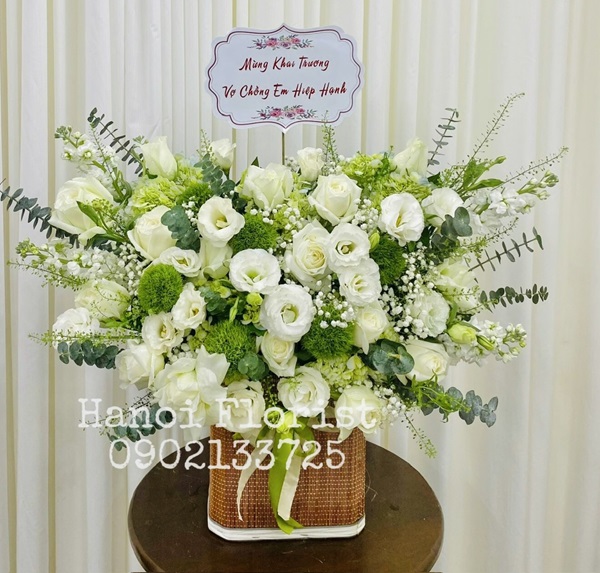 [🛒🇻🇳]Giỏ Hoa Màu Xanh Lá Chúc Mừng Khai Trương Thuận Lợi – Hoa Khai Trương Đẹp Quận Hoàng Mai – , SKU – 11977 – hoahanoi.com.vn 🇻🇳🛒Top1Shop🛒 🇻🇳Top1Vietnam🇻🇳 🛍🛒🇻🇳