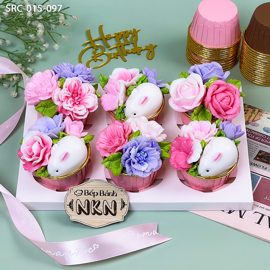 [🛒🇻🇳]Set Bánh Sinh Nhật Vườn Thỏ Kute 6 Cupcake (SRC-015-097) - Khác , SKU - - bepbanhnkn.com 🇻🇳🛒Top1Shop🛒 🇻🇳Top1Vietnam🇻🇳 🛍🛒🇻🇳