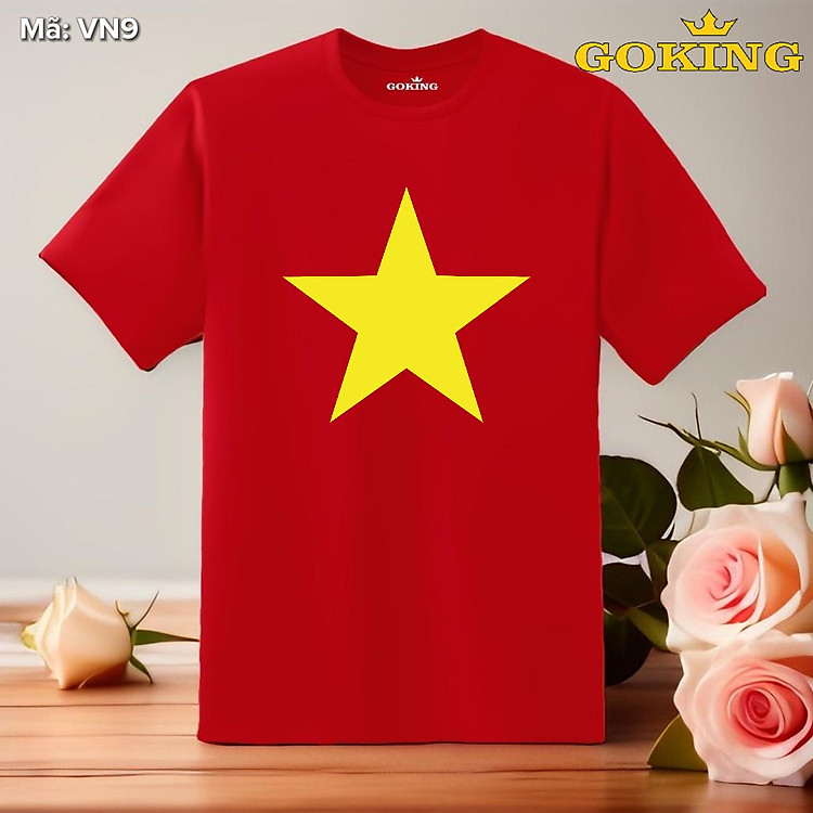 [🛒🇻🇳]Áo thun lá cờ Việt Nam, mã VN9. Áo thun cờ đỏ sao vàng, chất liệu vải thun lạnh 3D Cool-Tech cao cấp, thoáng mát, thấm hút mồ hôi. Hàng hiệu Goking - GOKING , SKU - 8770112107819 - tiki.vn 🇻🇳🛒Top1Shop🛒 🇻🇳Top1Vietnam🇻🇳 🛍🛒🇻🇳