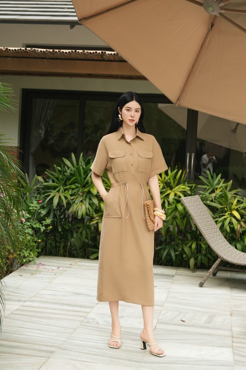 [🛒🇻🇳]Váy Đầm - Cinnamon Woven Loose Dress - , SKU - - sixdo.vn 🇻🇳🛒Top1Shop🛒 🇻🇳Top1Vietnam🇻🇳 🛍🛒🇻🇳