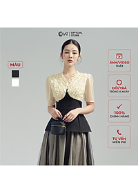 [🛒🇻🇳]Áo Kiểu Nữ Cổ V Bèo Thân Tà Peplum Chất Tuytsi Hàn Mềm Mịn 53ANS8002PT – CCHAT CLOTHES , SKU – 5884233581340 – tiki.vn 🇻🇳🛒Top1Shop🛒 🇻🇳Top1Vietnam🇻🇳 🛍🛒🇻🇳