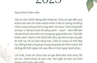 Chuỗi nhà hàng Cela – Healthy Fastfood – Chuyên cung cấp các món ăn nhanh đầy đủ dinh dưỡng  🍔Top1Food🍜  Mừng Xuân Quý Mão 2023  Quý khách thân mến,  Vậy là năm 2022 đang dần khép lại, Cela xin gửi đến quý khách lời cảm ơn chân thành… , shares-0✔️ , likes-4❤️️ , date-2023-01-21 15:28:51🇻🇳🇻🇳🇻🇳📰🆕
