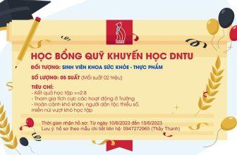 Đại học Công nghệ Đồng Nai  🛰🚀 Top1Tech 🛰🚀  GÓC HỌC BỔNG
Hot!Hot!!!!!!!
V/v xét tặng học bổng dành cho sinh viên Khoa Sức khỏe – Thực phẩm  Số lượng và trị giá học bổng: 5… , shares-7✔️ , likes-60❤️️ , date-2023-06-02 06:57:59🇻🇳🇻🇳🇻🇳📰🆕