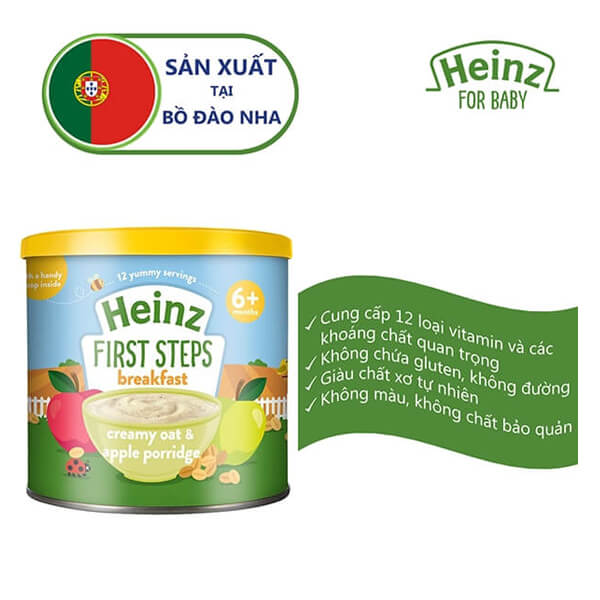 [🛒🇻🇳]Bột yến mạch và táo – Heinz Creamy Oat & Apple Porridge (6M+) – Heinz , SKU – 1353000000003 – concung.com 🇻🇳🛒Top1Shop🛒 🇻🇳Top1Vietnam🇻🇳 🛍🛒🇻🇳