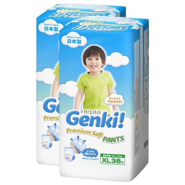 [🛒🇻🇳]Combo 2 gói Bỉm tã quần Genki size XL 38 miếng (12-17kg) – Genki , SKU – 2242000890001 – concung.com 🇻🇳🛒Top1Shop🛒 🇻🇳Top1Vietnam🇻🇳 🛍🛒🇻🇳
