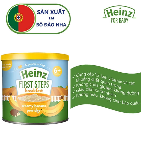 [🛒🇻🇳]Cháo kem Chuối – Heinz Creamy Banana Porridge (bé trên 6 tháng) – Heinz , SKU – 1353000000005 – concung.com 🇻🇳🛒Top1Shop🛒 🇻🇳Top1Vietnam🇻🇳 🛍🛒🇻🇳