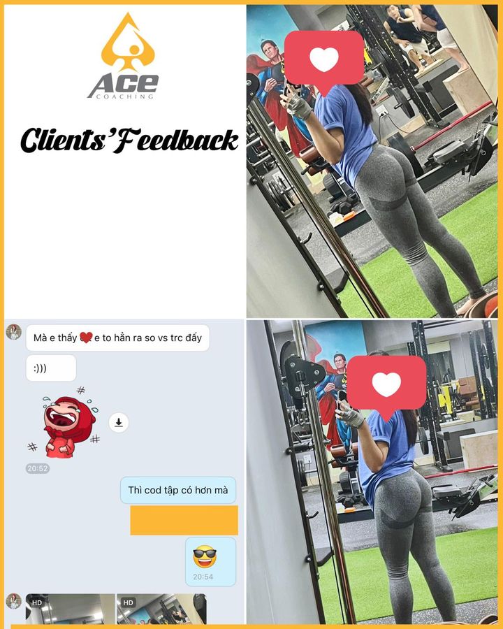 [💪🇻🇳] A.C.E Private Gym – dịch vụ huấn luyện cá nhân chất lượng cao 🏋️ Top1Gym 💪 – “Mà em thấy 🍑 em to hơn hẳn ra so với trước đấy” – học viên nói 😎R …