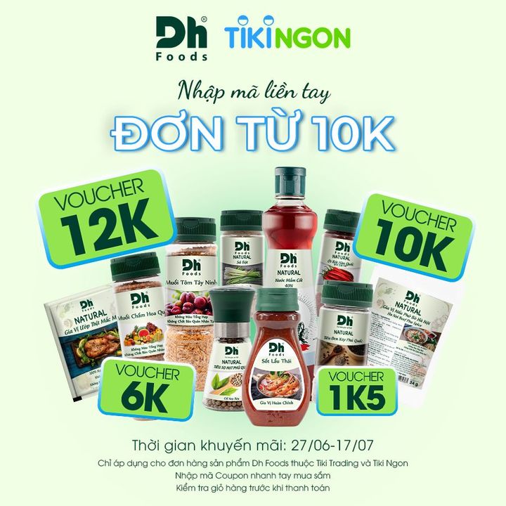 [😋🇻🇳] Dh Foods – ❤ GIA VỊ TỰ NHIÊN – HÀNH TRÌNH ĐI KHẮP VIỆT NAM VÀ VƯƠN RA THẾ GIỚI ❤ 🍔Top1Food 🍜 – ƯU ĐÃI LIỀN TAY KHI MUA SẢN PHẨM DH FOODS TẠI TIKINGON📌 Link mua hàng: https:// …