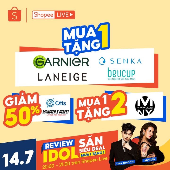 [🛍️🇻🇳] Shopee Việt Nam 🛍️ Top1Shop ❤️️ – 🔥  XEM SIÊU LIVE CÙNG IDOL – SĂN SIÊU DEAL RINH 100,000 XU!!!👉 Nhắc tôi xem livestre …