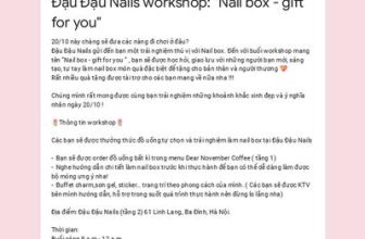 [☕️🇻🇳] Dear November Coffee 🥤 Top1Coffee ☕️ Đậu Đậu Nails workshop: “Nail box – gift for you” , shares-0✔️ , likes-7❤️️ , date-2023-10-18 06:24:10🇻🇳🇻🇳🇻🇳📰🆕