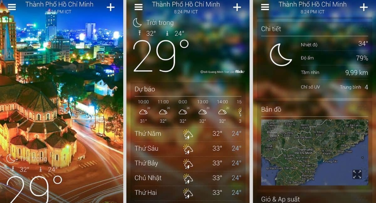 Ung dung du bao thoi tiet Yahoo Weather