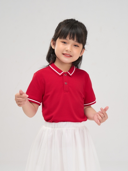 Áo Polo Cho Bé Cafe Phối Bo