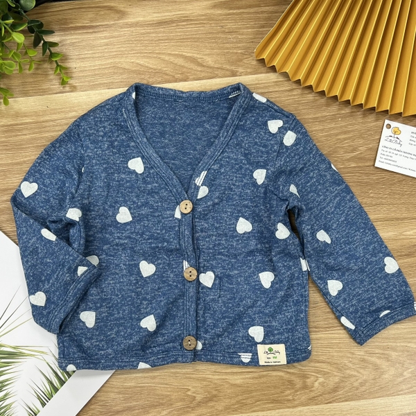 Áo len sơ sinh cài cúc 6/36m