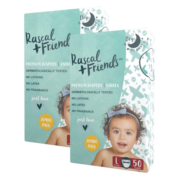 [🛒🇻🇳]Combo 2 Tã dán sơ sinh Rascal + Friends (L, 10-15kg, 50 miếng) – Rascal + Friends , SKU – 4412000000005 – concung.com 🇻🇳🛒Top1Shop🛒 🇻🇳Top1Vietnam🇻🇳 🛍🛒🇻🇳