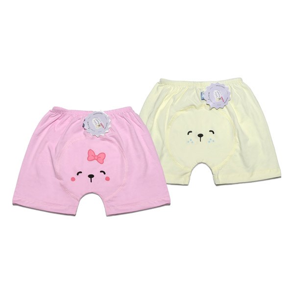Set 2 quần ngắn BabyMommy màu vàng - hồng