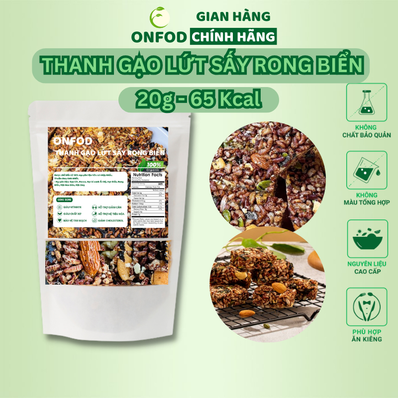 [🛒🇻🇳]Thanh gạo lứt sấy rong biển 250g 500gONFOD ăn kiêng giảm cân, bánh ăn kiêng healthy eat clean thực dưỡng - ONFOD , SKU - s11879568678 - vinmart.co 🇻🇳🛒Top1Shop🛒 🇻🇳Top1Vietnam🇻🇳 🛍🛒🇻🇳
