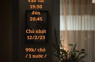 [☕️🇻🇳] 15.22 café – wine – live music ☕️ Top1Coffee ☕️ ĐÊM NHẠC 15.22
Vào lúc 19:30 đến 20:45
Chủ nhật 12/2/23
Giá vé: 99k/ chỗ/ 1 nước ( không bao gồm rượu )
Liên hệ: 0796681968
, shares-0✔️ , likes-3❤️️ , date-2023-02-11 13:50:09🇻🇳🇻🇳🇻🇳📰🆕