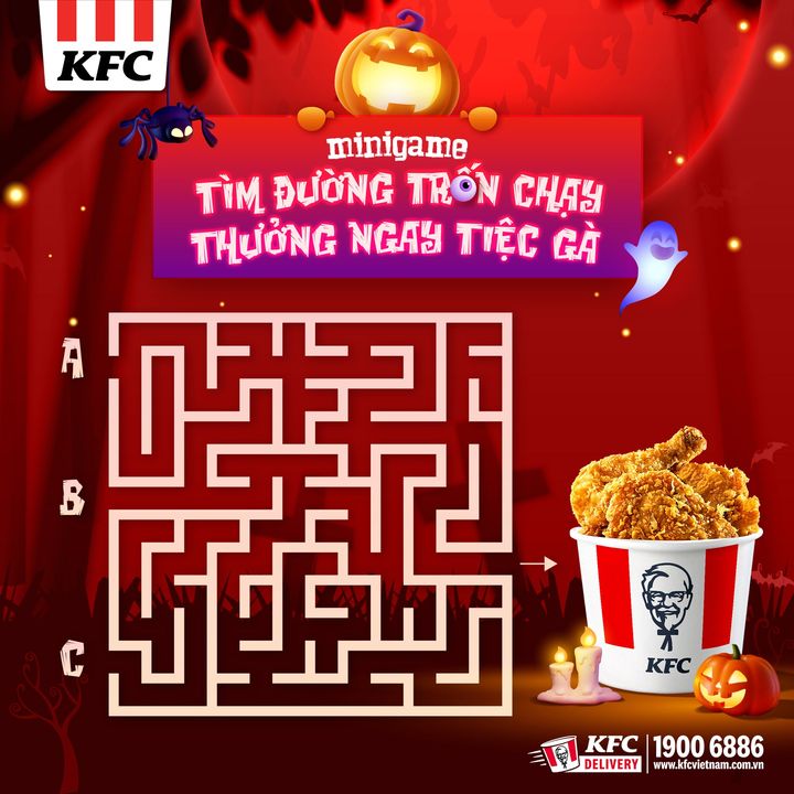 [🍗🇻🇳] KFC Vietnam 🍔Top1Food 🍗 – TÌM ĐƯỜNG TRỐN CHẠY, THƯỞNG NGAY TIỆC GÀHalloween đổ bộ, chỉ có buổi t …