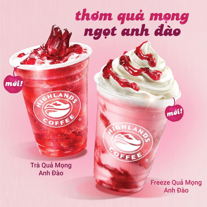 [☕️🇻🇳] Highlands Coffee – THƯƠNG HIỆU BẮT NGUỒN TỪ CÀ PHÊ VIỆT NAM ☕️ Top1Coffee 🥤 – 🍒 BỘ ĐÔI TRÀ & FREEZE MỚITHƠM QUẢ MỌNG, NGỌT ANH ĐÀO 🍒Mùa lễ h …