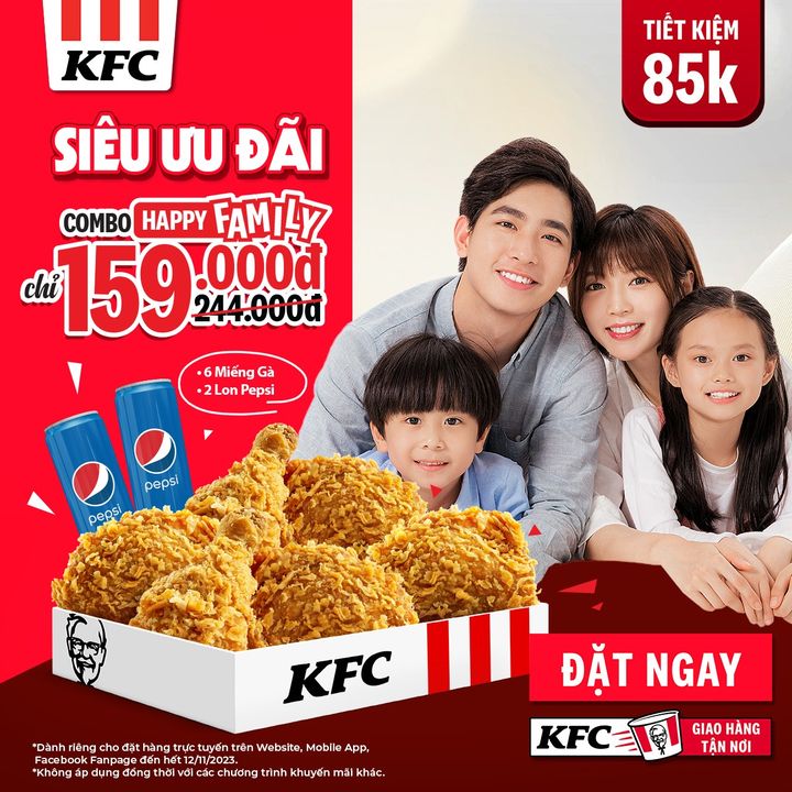 [🍗🇻🇳] KFC Vietnam 🍔Top1Food 🍗 – 📣SIÊU ƯU ĐÃI – CẢ NHÀ ĐỀU “MƠI”Deal hời gọi mời fans KFC! Cả nhà iu  …