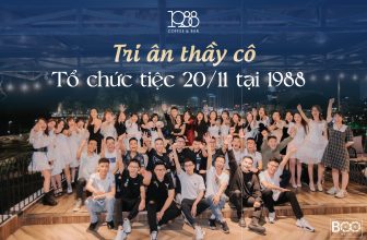 [☕️🇻🇳] 1988 Coffee – Bar 🥤 Top1Coffee ☕️ Tri ân thầy cô – Tổ chức tiệc 20/11 tại 1988  Không gian rộng, sức chứa cực lớn
Trang trí, tổ chức sự kiện theo yêu cầu
Menu đ , shares-0✔️ , likes-8❤️️ , date-2023-11-09 12:00:13🇻🇳🇻🇳🇻🇳📰🆕