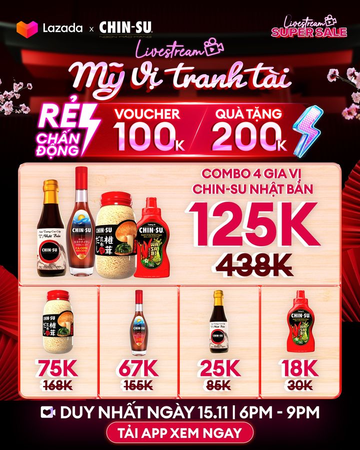 [🛍️🇻🇳] Lazada là trang mua sắm trực tuyến uy tín hàng đầu tại Việt Nam 🛍️ Top1Shop ❤️️ – LIVESTREAM MỸ VỊ TRANH TÀI CÙNG DEAL CHIN-SU GIẢM KỊCH SÀNDuy nhất 6pm ngày 15.1 …