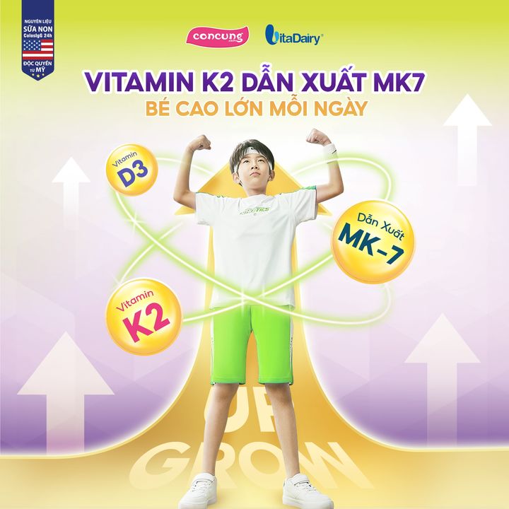 [👶🇻🇳] Con Cưng – Mang đến những sản phẩm tốt nhất cho trẻ em Việt Nam 😎❤️️⭐️ – 🥛 Để con cao lớn mỗi ngày, mẹ đừng bỏ qua ‘chiến binh’ vitamin K2 dẫn xu …