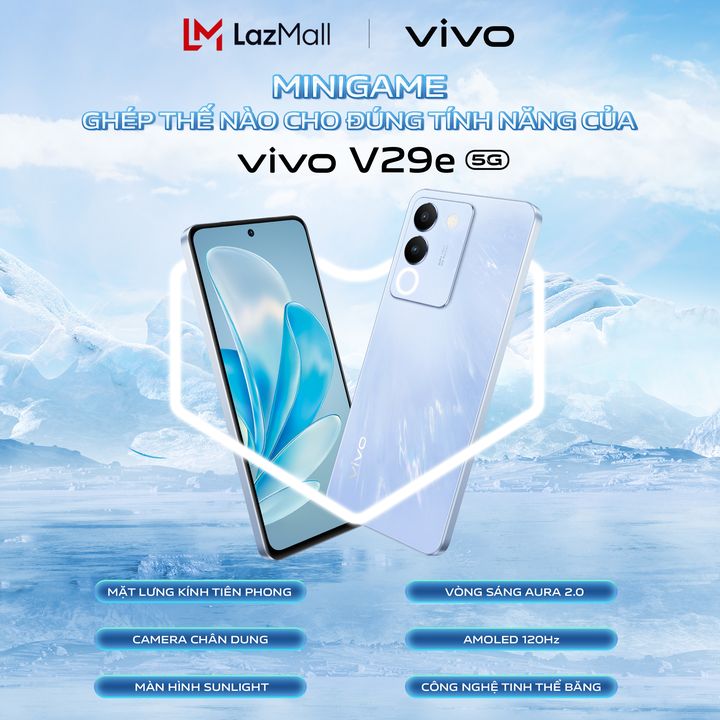 [🛍️🇻🇳] Lazada là trang mua sắm trực tuyến uy tín hàng đầu tại Việt Nam 🛍️ Top1Shop ❤️️ – [MINIGAME] GHÉP THỂ NÀO CHO ĐÚNG TÍNH NĂNG CỦA vivo V29e 5G⚡️Kiệt tác sông b …