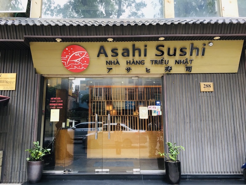 Nhà hàng sushi ngon ở Hà Nội. Nhà hàng Triều Nhật Asahi Sushi